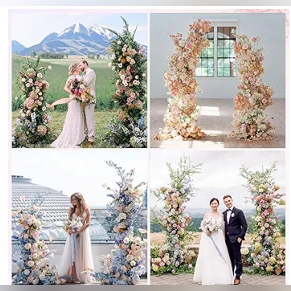 Metal Arch Backdrop Stand Gold